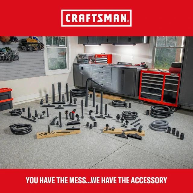 Alt view image 7 of 7 - CRAFTSMAN CMXEVBE17656 20 Gallon 6.5 Peak HP Wet Dry Shop Vacuum with Cart