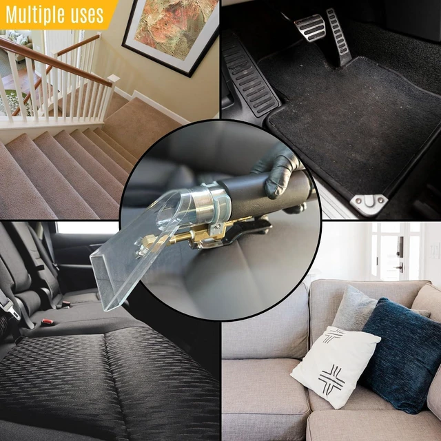 Alt view image 7 of 7 - Hi Detail Shop Vac Extractor Kit with Wand and Hose, Adapter Converts Vacuum to carpet & upholstery Extractor for auto detailing & home (50 Ft Waterline, 15 Ft Vac Hose)