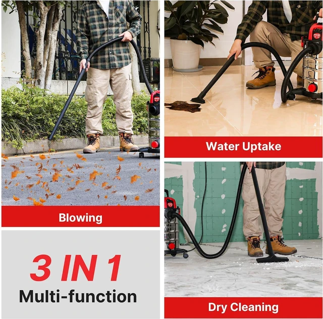 Alt view image 5 of 7 - Shop-Vac 6.5 Gallon 4.0 Peak HP Wet/Dry Vacuum with Blower Function