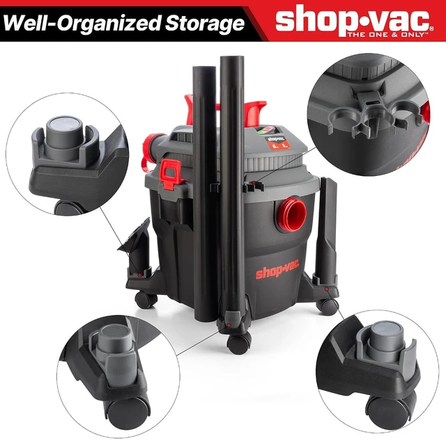 Alt view image 6 of 7 - Shop-Vac 5430097 6 Gallon 5 Peak HP Wet/Dry Vacuum with Blower Function
