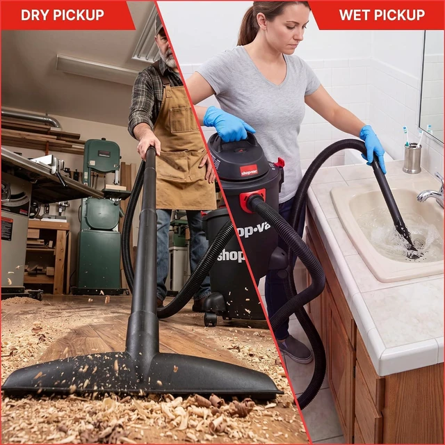 Alt view image 5 of 7 - Shop-Vac 5985005 6 Gallon 3.5 Peak HP Wet/Dry Vacuum with Blower Function