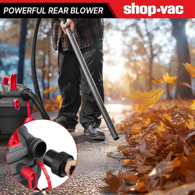 Alt view image 5 of 7 - Shop-Vac 5430096 4 Gallon 4 Peak HP Wet/Dry Vacuum with Blower Function