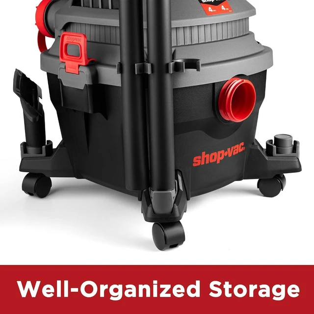 Alt view image 7 of 7 - Shop-Vac 5430096 4 Gallon 4 Peak HP Wet/Dry Vacuum with Blower Function