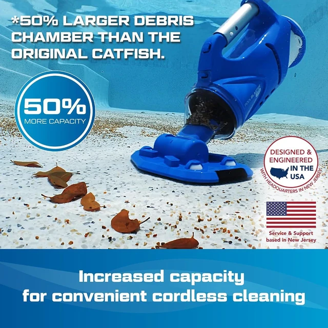 Alt view image 4 of 7 - POOL BLASTER Catfish Gen 2 Cordless Rechargeable Spa & Hot Tub Vacuum