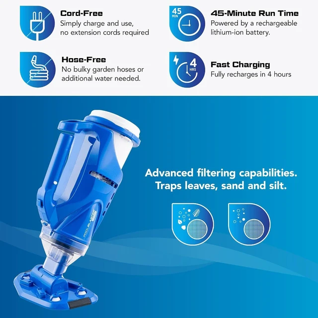 Alt view image 5 of 7 - POOL BLASTER Catfish Gen 2 Cordless Rechargeable Spa & Hot Tub Vacuum