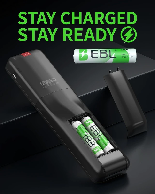Alt view image 2 of 7 - EBL Rechargeable AAA Batteries 1100mAh Ni-MH AAA Batteries 12 Pack 1.2V