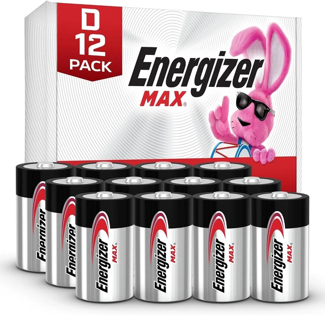 Main image of Energizer MAX D Batteries (12 Pack), D Cell Alkaline Batteries