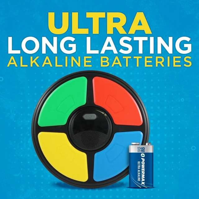 Alt view image 4 of 6 - Powermax 12-Count 9V Batteries, Ultra Long Lasting Alkaline Battery for Home and Office, 7-Year Shelf Life, Reclosable Packaging