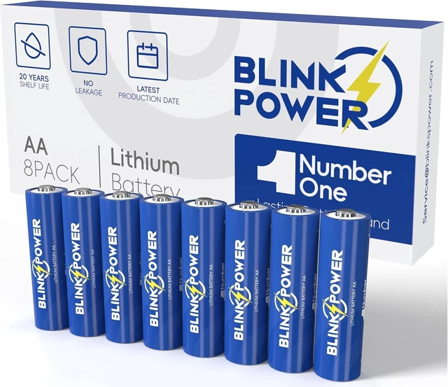 Main image of Blinkspower Lithium Batteries AA 8 Pack, 3700mAh NO.1 Lasting 1.5V Double A Lithium Battery Non-Rechargeable