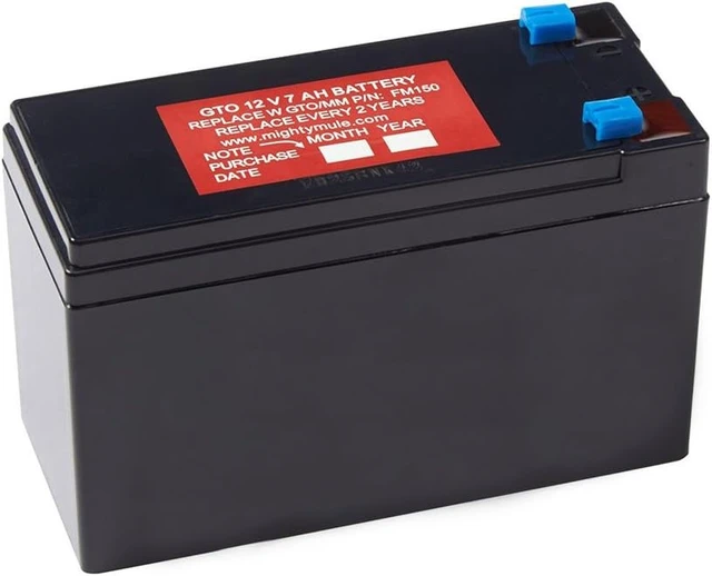Alt view image 2 of 3 - Mighty Mule 12-Volt Battery for Mighty Mule Automatic Gate Openers (FM150) , Black