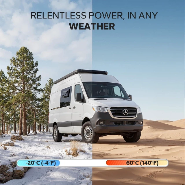 Alt view image 3 of 7 - Litime 12V 100Ah LiFePO4 Battery, Group 24 Lithium Batteries for RV, Camper