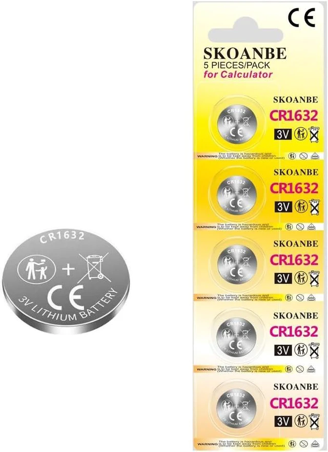 Alt view image 4 of 4 - SKOANBE 100PCS 3V CR1632 Lithium Button Coin Cell 1632 Battery
