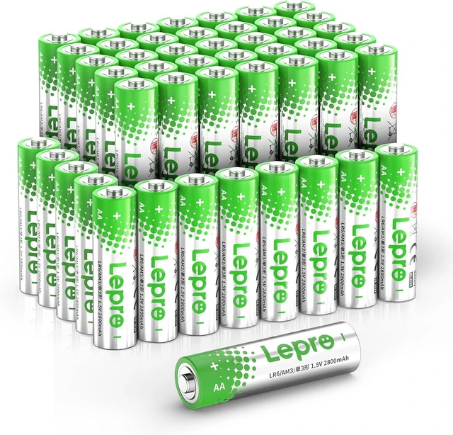 Main image of Lepro AA Batteries 48 Pack, 1.5V Alkaline Double A Battery, Leakproof