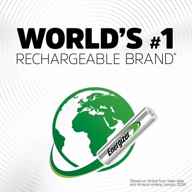 Alt view image 5 of 7 - Energizer Recharge Universal Rechargeable AA Batteries (16 Pack), Double A Rechargeable Batteries
