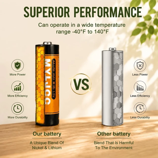 Alt view image 5 of 7 - Upgraded 200 Count-AA & AAA High-Performance Alkaline Batteries Value Pack