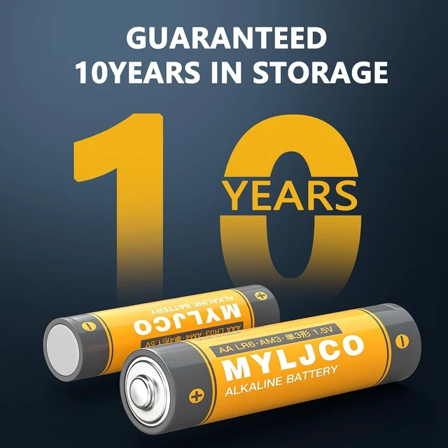 Alt view image 4 of 7 - Upgrade 100-Pack AA Alkaline Batteries, 1.5V Non-Rechargeable Leak-Proof