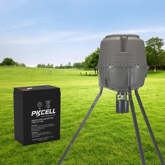 Alt view image 6 of 7 - PKCELL 6 Volt 4.5Ah Rechargeable Sealed Lead Acid Battery