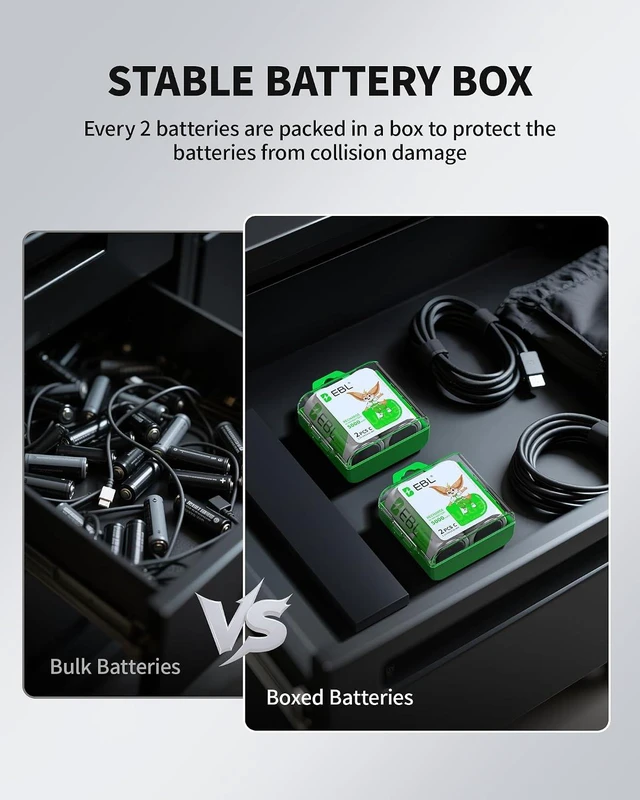Alt view image 3 of 7 - EBL D Rechargeable Batteries (4 Counts) and Universal Battery Charger
