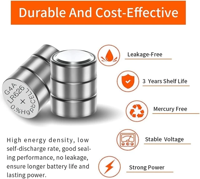 Alt view image 3 of 5 - HAOFILM 3LR6263AG43X377 Advanced Alkaline Battery, 4.5V Round Coin Cell Battery, for Laser Training CartridgesPack of 10