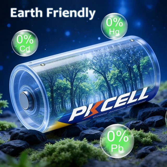 Alt view image 7 of 7 - PKCELL 12 Pack C Batteries, R14P 1.5V C Size Carbon Zinc Battery