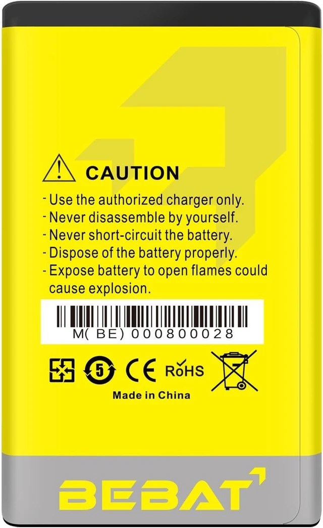 Alt view image 6 of 7 - (2 Pcs) BL-5C Battery, 3.7V 1400mAh Rechargeable BL-5C Battery Suitable for Household Radio, Nokia with Current Protection
