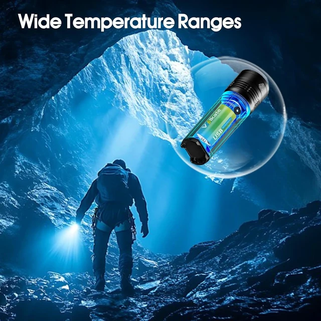 Alt view image 6 of 7 - 4 Pack USB Rechargeable 1.5V Lithium C Cell Batteries 4070mWh, 1200+ Cycles