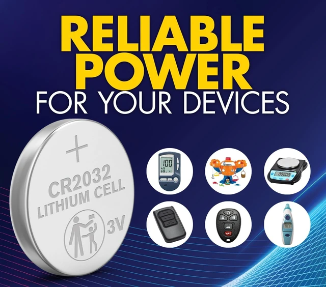 Alt view image 7 of 7 - Powermax 24-Count CR2032 Batteries, Lithium 3V Coin Cell Button Battery Pack for Watch and Small Electronics, 5 Year Shelf Life