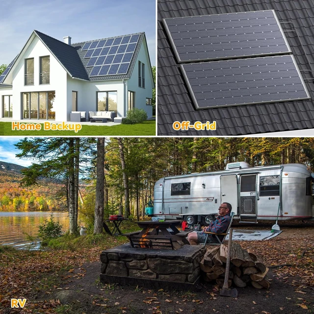 Alt view image 3 of 7 - 12V 100Ah LiFePO4 Solar Battery Deep Cycle Lithium Battery for Solar Systems, Off-Grid, RV, Marine, and Backup Power with 15000+ Cycles, Lightweight, Maintenance-Free