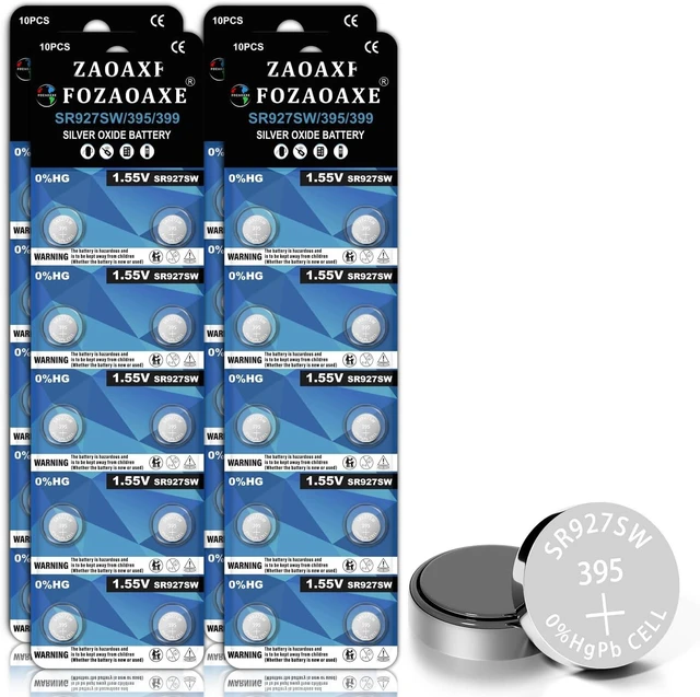 Main image of SR927SW 40 Pack, 395 399 SR927W 395/399 AG7 LR927 Watch Battery