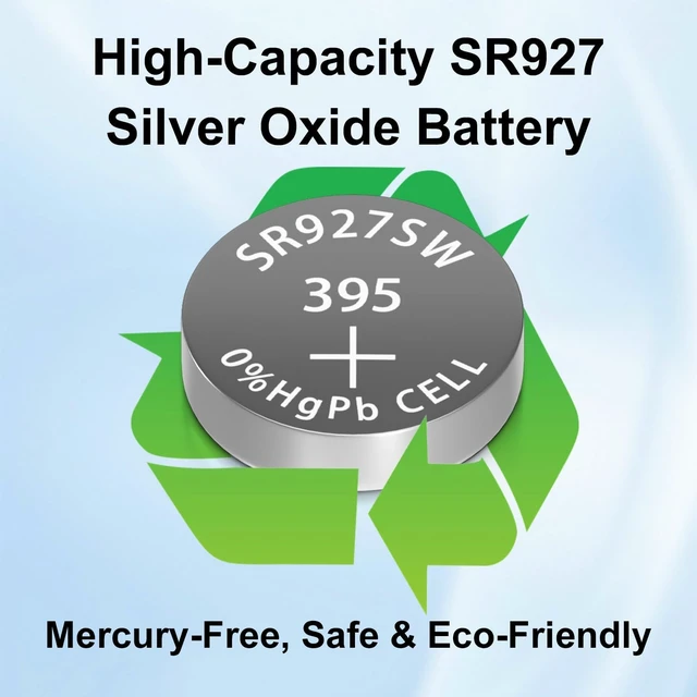 Alt view image 6 of 7 - SR927SW 40 Pack, 395 399 SR927W 395/399 AG7 LR927 Watch Battery