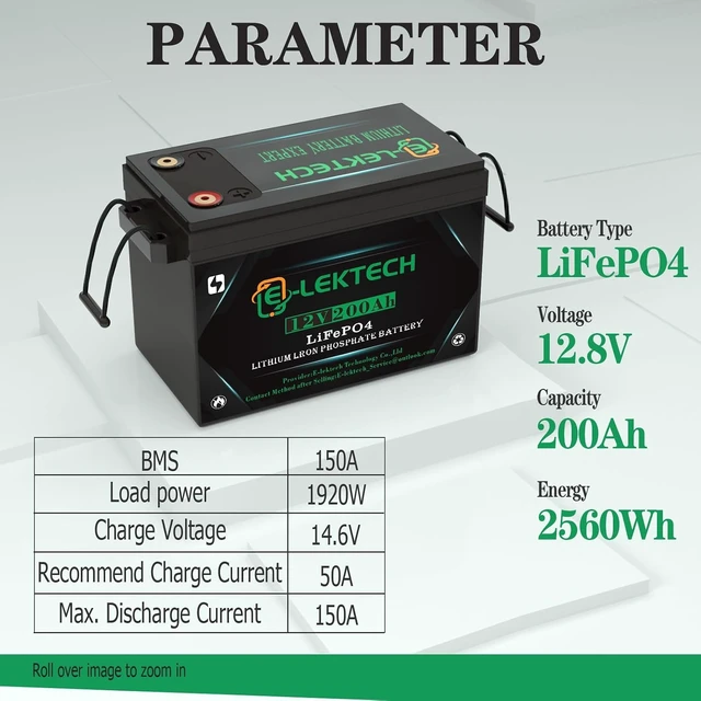 Alt view image 3 of 7 - 12V 200Ah LiFePO4 Lithium Battery