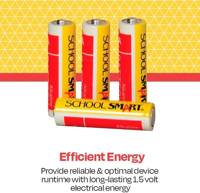 Alt view image 2 of 7 - School Smart - 595618 Alkaline AA Battery, Pack of 12