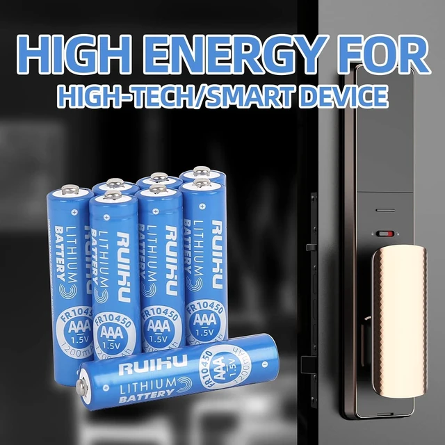 Alt view image 5 of 6 - AAA Lithium Batteries, 8 Pack Lithium Iron Triple A Batteries, 1.5V 1200mAh Longer Lasting AAA Lithium Batteries, Non-Rechargeable (Lithium AAA-8 PCS)