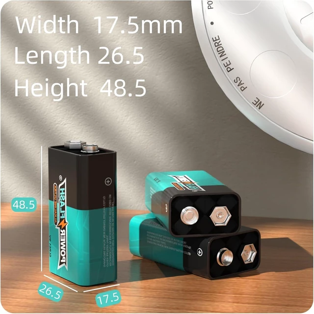 Alt view image 5 of 6 - 9V Batteries with Fresh Date - 12 Count Family Pack - Ultra Long Lasting All Purpose 9 Volt Battery
