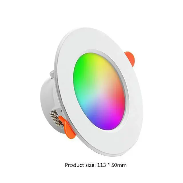 Alt view image 4 of 7 - 1-5PCS RGB LED Bulb Tuya Downlight Spotlight Bluetooth-Compatible Lamp 10W 85-265V APP Control RGBCW Garland Atmosphere Decor