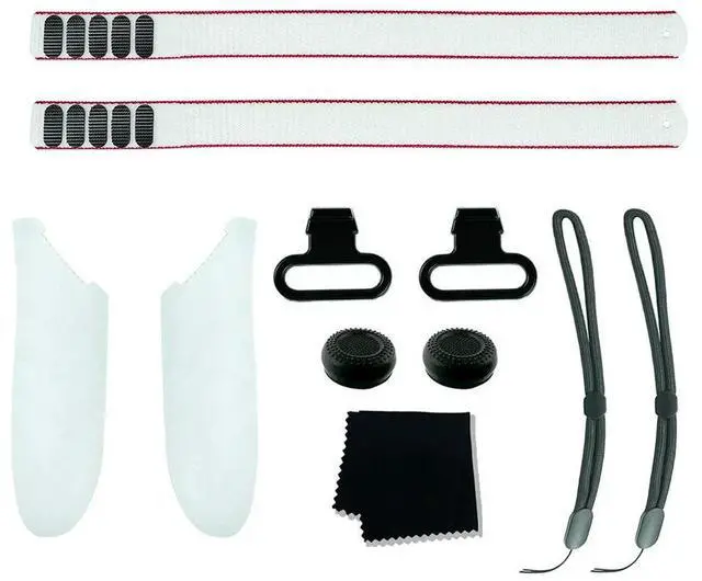 Alt view image 2 of 4 - Accessories Pack Adjustable Active Straps Replacement Kit l Ring Buckle Joystick Caps for Quest 3 VR Controller Grips