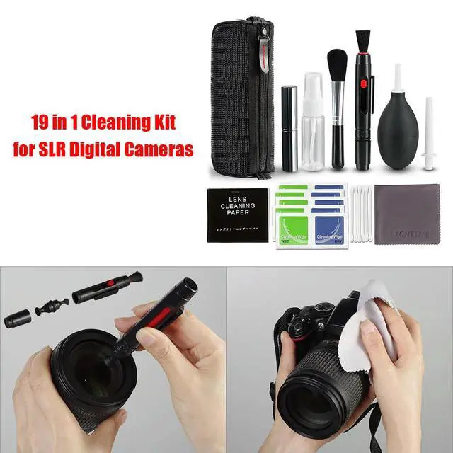 Alt view image 5 of 7 - 19Pcs Dust Cleaner Camera Cleaning Lens Pen Brush Kit Camera Cleaner Kit DSLR Lens Digital Camera Sensor Cleaning
