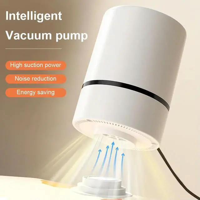 Alt view image 7 of 7 - Vacuum Compression Bag Pump Space Saver Travel Vacuum Bag Suction Pump Clothes Bag Electric Air Pump for Household Use