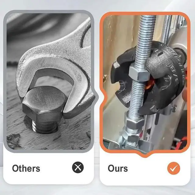 Alt view image 3 of 4 - Nut Zip Drill Attachment Multifunction Nut Drill Bit Socket Slotted Wing Nut Spinning Drive Kit for Fast Nut and Bolt Removal