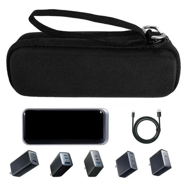 Alt view image 4 of 4 - Carrying Case EVA Shockproof Protective Hard Case Anti-scratch Travel Carry Bag for Anker Prime 27650/20000/12000mAh Power Bank