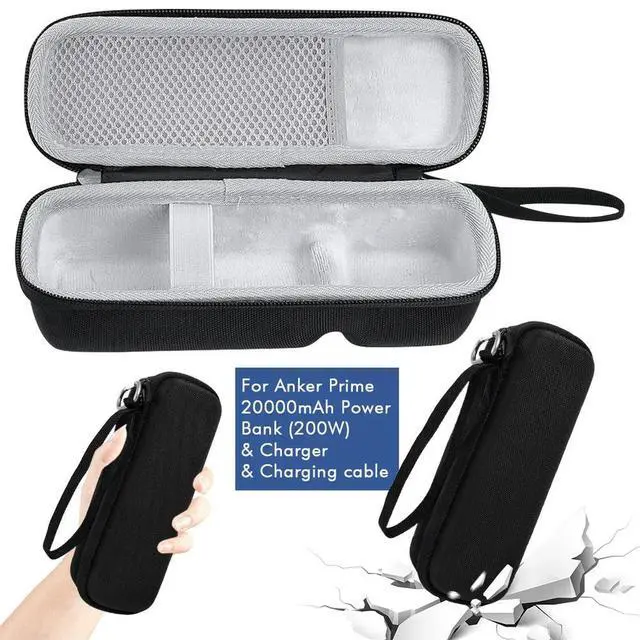 Alt view image 3 of 4 - Carrying Case EVA Shockproof Protective Hard Case Anti-scratch Travel Carry Bag for Anker Prime 27650/20000/12000mAh Power Bank