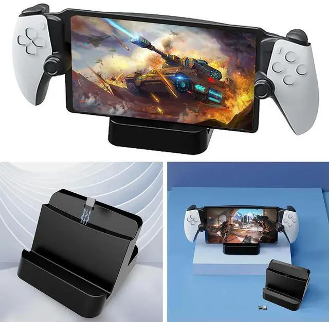 Alt view image 3 of 4 - Controller Charging Station Fast Controller Charger with Type-C Adapter Charging Docking Station Suitable for PS5 Portal