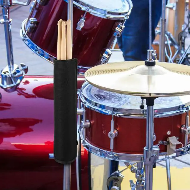 Alt view image 6 of 7 - Drumstick Container Bag Nylon Drum Sticks Holder Bag Drumstick Tube Bag for Drumsticks Mallets