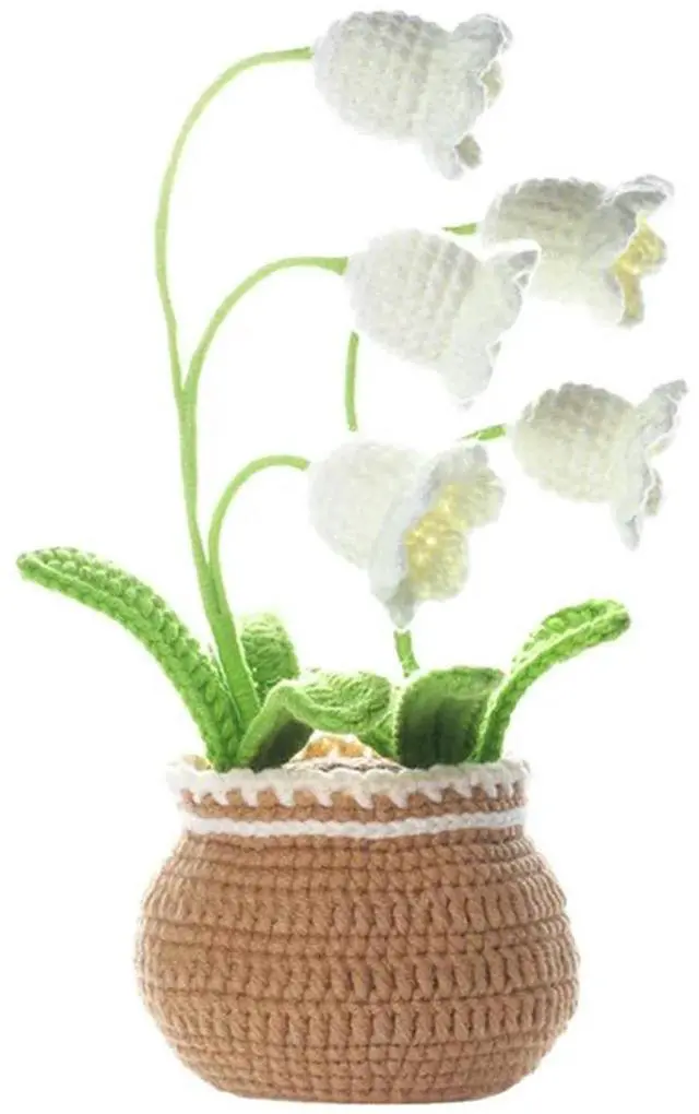 Alt view image 5 of 7 - Cute Flower Crochet Starter Kit Creative Crocheting Sewing Flower Kit Flowers Sewing Material Package DIY Knitting Supplies