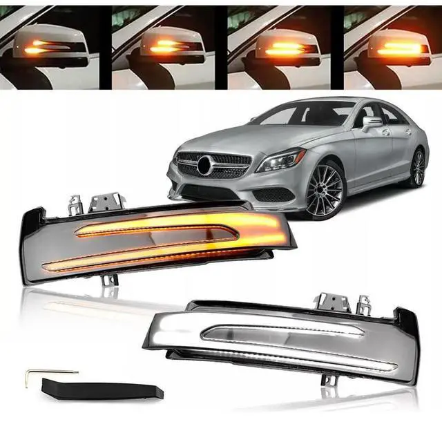 Alt view image 4 of 4 - 2Pcs Side Mirror Indicator Lamp Waterproof Flowing Water Blinker Flashing Light Exterior Mirror Turn Signal Lamp Car Accessories