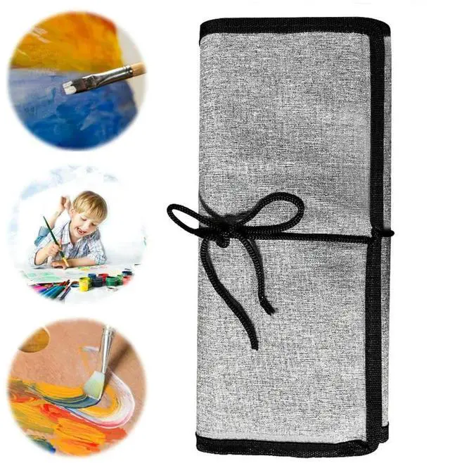 Alt view image 3 of 4 - 24pcs Nylon Brush Set Oil Painting Brushes with Scraper Gouache Watercolor Brushes Different Shape Acrylic Brushes Art Supplies