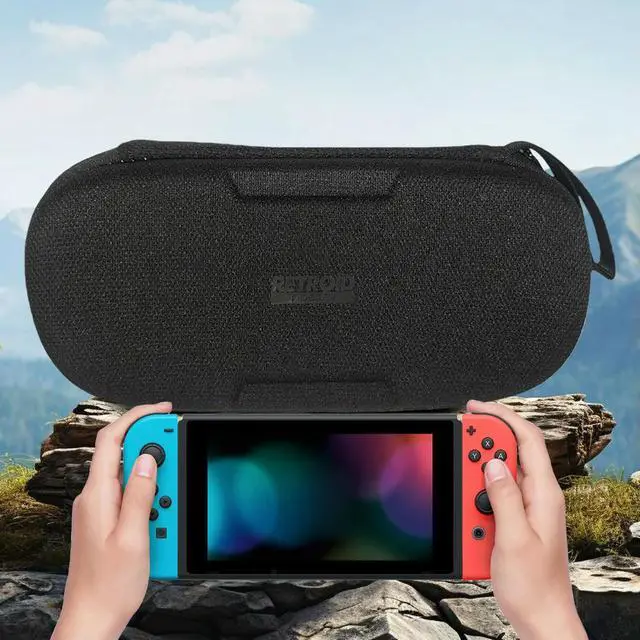 Alt view image 4 of 4 - Protable Carrying Case Anti-scratch Travel Protective Case with Mesh Pocket Zipper Handbag for Retroid Pocket 5 Game Console