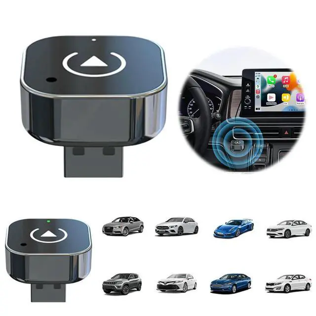 Alt view image 2 of 4 - Wireless Android Auto Carplay Box/Adapter Carplay AI Box Convert Wired To Wireless Box Auto Connect for Factory Wired Cars