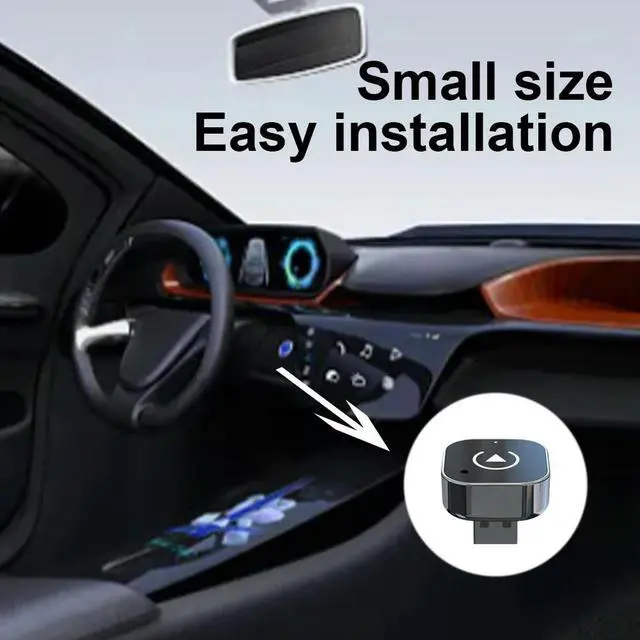 Alt view image 4 of 4 - Wireless Android Auto Carplay Box/Adapter Carplay AI Box Convert Wired To Wireless Box Auto Connect for Factory Wired Cars