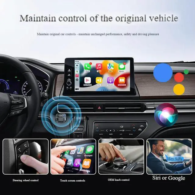 Alt view image 3 of 4 - Wireless Android Auto Carplay Box/Adapter Carplay AI Box Convert Wired To Wireless Box Auto Connect for Factory Wired Cars